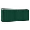 vidaXL Abri de jardin mural Vert 118x382x178 cm Acier galvanis&eacute;