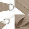 vidaXL Voile de parasol tissu oxford rectangulaire 2,5x3,5 m taupe