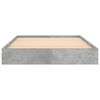 vidaXL Cadre de lit sans matelas gris b&eacute;ton 90x190 cm