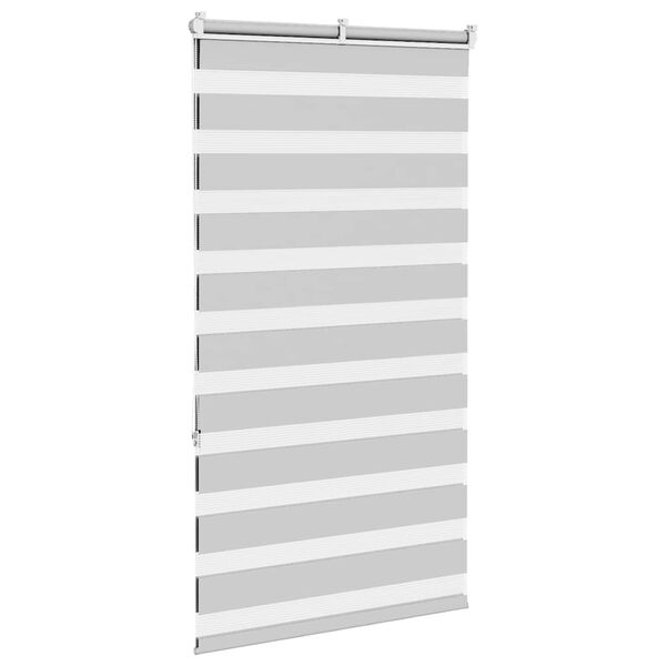 vidaXL Store z&egrave;bre gris clair largeur du tissu 80,9 cm polyester