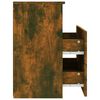 vidaXL Table de chevet Ch&ecirc;ne fum&eacute; 50x32x60 cm