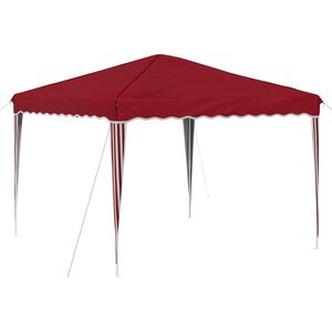 vidaXL Tente de f&ecirc;te pop-up 288 x 288 x 245 cm Bordeaux Tissu Oxford