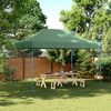 vidaXL Tente de r&eacute;ception pliable escamotable vert 410x279x315 cm
