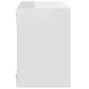 vidaXL &Eacute;tag&egrave;res cube murales 4 pcs Blanc brillant 22x15x22 cm