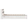vidaXL Lit biblioth&egrave;que sans matelas blanc 75x190cm bois de pin massif