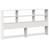 vidaXL Cadre de lit sans matelas blanc 200x200 cm bois massif de pin