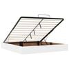 VidaXL Cadre de lit ottoman avec matelas blanc 200x200 cm similicuir