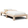 vidaXL Cadre de lit sans matelas 75x190 cm bois de pin massif