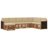 vidaXL Ensemble de canap&eacute;s d'ext&eacute;rieur 8 pc Naturel