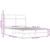 vidaXL Cadre de lit sans matelas 120x200 cm ch&ecirc;ne marron