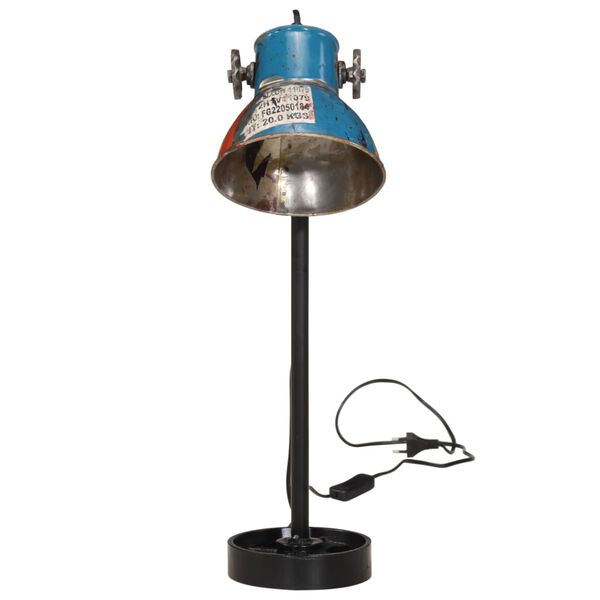 vidaXL Lampe de bureau 25 W multicolore 15x15x55 cm E27