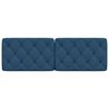 vidaXL Coussin de t&ecirc;te de lit bleu 160 cm tissu