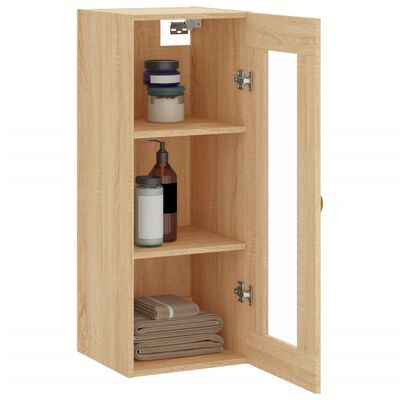 vidaXL Armoire murale chêne sonoma 34,5x34x90 cm