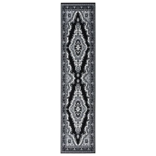 vidaXL Tapis BCF Noir 60x350 cm