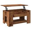 vidaXL Table basse vieux bois 79x49x41 cm bois d'ingénierie