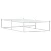 vidaXL Cadre de lit sans matelas blanc 90x200 cm m&eacute;tal