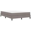 vidaXL Lit &agrave; ressorts avec matelas Taupe 140 x 190 cm tissu