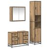 vidaXL Ensemble de mobilier de salle de bain 3 pc Ch&ecirc;ne artisanal