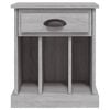 vidaXL Table de chevet sonoma gris 43x36x50 cm