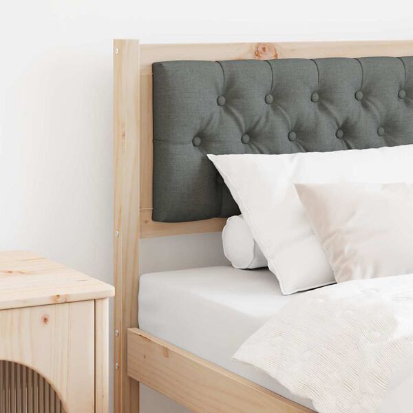 vidaXL T&ecirc;te de lit Autre marron et gris fonc&eacute; 80 cm Bois massif en pin