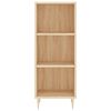 vidaXL Buffet ch&ecirc;ne sonoma 34,5x32,5x90 cm bois d'ing&eacute;nierie