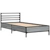 vidaXL Cadre de lit sans matelas sonoma gris 100x200 cm