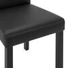 vidaXL Chaises &agrave; manger lot de 6 noir similicuir
