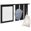 vidaXL Porte-manteau mural avec &eacute;tag&egrave;re Ch&ecirc;ne noir 85 x 10 x 45 cm