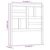 vidaXL T&ecirc;te de lit Blanc 81x4x104 cm Bois massif de pin