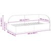 vidaXL Cadre de lit d'angle Vert fonc&eacute; 100 cm x 200 cm