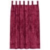 vidaXL Rideaux en velours 2 pcs Rouge bordeaux 175 x 140 cm Velours
