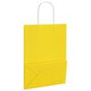 vidaXL Sacs en papier 50 pcs avec poign&eacute;es jaune 21x11x28 cm
