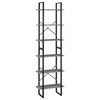 vidaXL &Eacute;tag&egrave;re de rangement Gris 60x30x210 cm Bois de pin massif