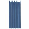 vidaXL Rideaux en voile avec boucles 2 pcs bleu royal 140x260 cm