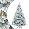 vidaXL Sapin de No&euml;l artificiel avec 300 LED Blanc 180 cm PE et PVC