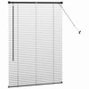 vidaXL Store de Fen&ecirc;tre avec des rideaux Noir Aluminium
