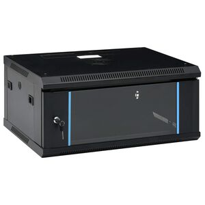 vidaXL Coffret de r&eacute;seau mural 4U 19" IP20 600x450x285 mm