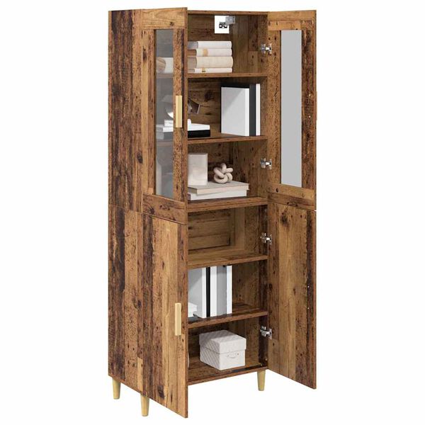 vidaXL Haut Armoire Bois Ancien 69,5 x 34 x 180 cm