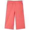 Pantalon &agrave; jambes larges pour enfants corail 128