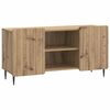 vidaXL Meuble TV 102 x 34,5 x 52 cm Ch&ecirc;ne artisanal Bois d'ing&eacute;nierie