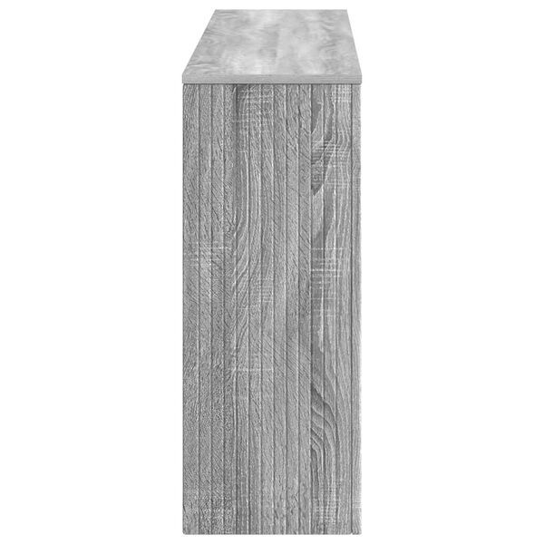 vidaXL Table console Gris Sonoma 155 x 29 x 74 cm Bois d&rsquo;ing&eacute;nierie