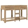 vidaXL Lit Superpos&eacute; pour Enfants Ch&ecirc;ne artisanal 75 x 190 cm