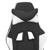 vidaXL Chaise de jeu de massage Noir et blanc Similicuir