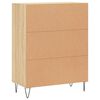 vidaXL Buffet ch&ecirc;ne sonoma 69,5x34x90 cm bois d'ing&eacute;nierie