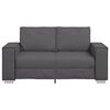 vidaXL Canap&eacute; 120cm Gris tissu