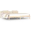 vidaXL Cadre de lit sans matelas bois massif de pin 200x200 cm