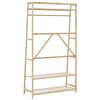 vidaXL Porte-v&ecirc;tement avec &eacute;tag&egrave;res 110x40x180 cm bambou