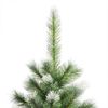 vidaXL Sapin de No&euml;l artificiel &agrave; charni&egrave;re avec neige en flocons