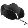 vidaXL Oreiller avec oreiller R&eacute;glable Noir 28 x 25 x 14 cm Velours