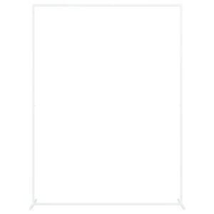 vidaXL Arche de mariage Blanc 150 x 49,5 x 200 cm Acier